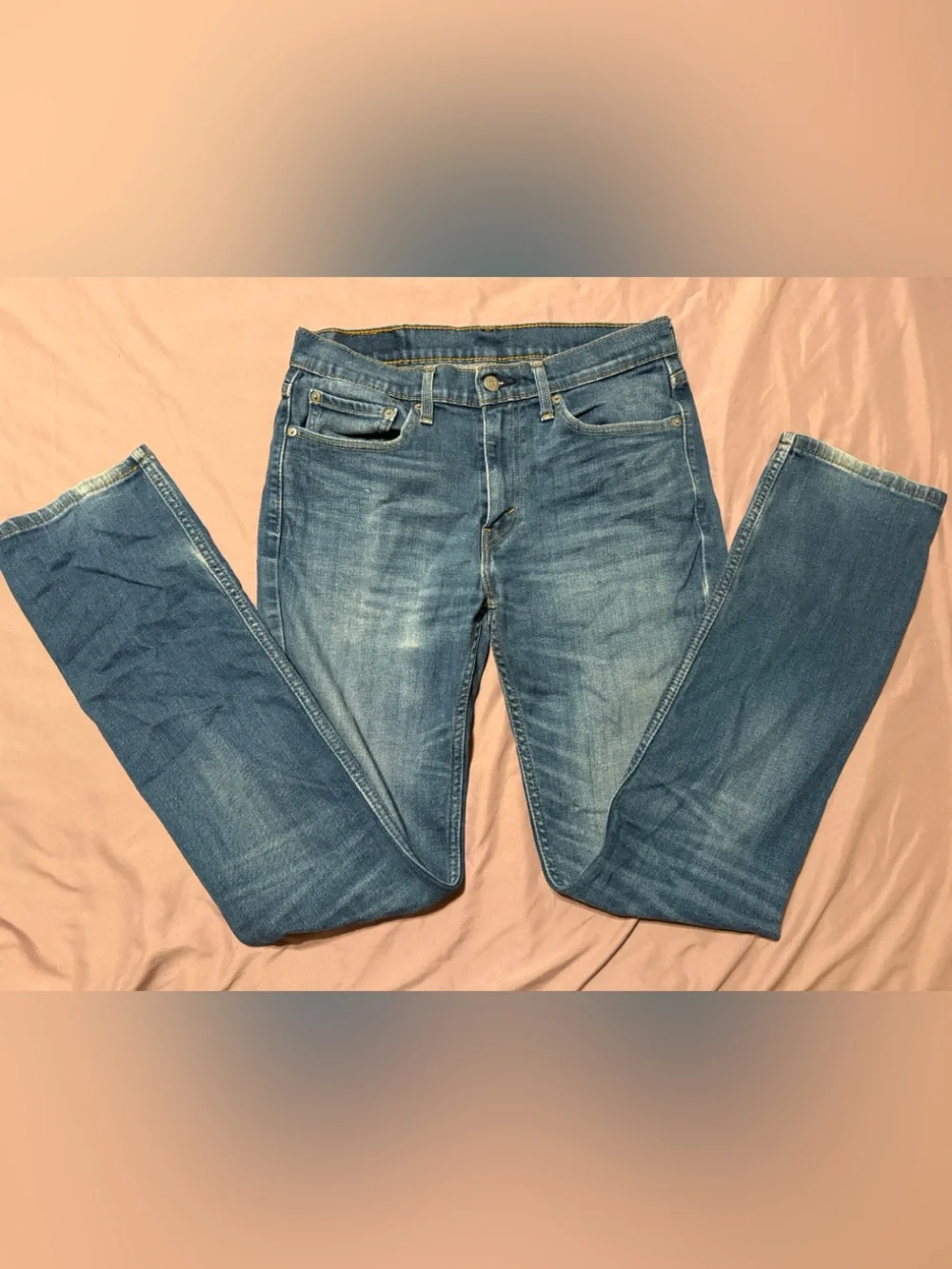 Levi's Slim Straight Blue Washed Jeans